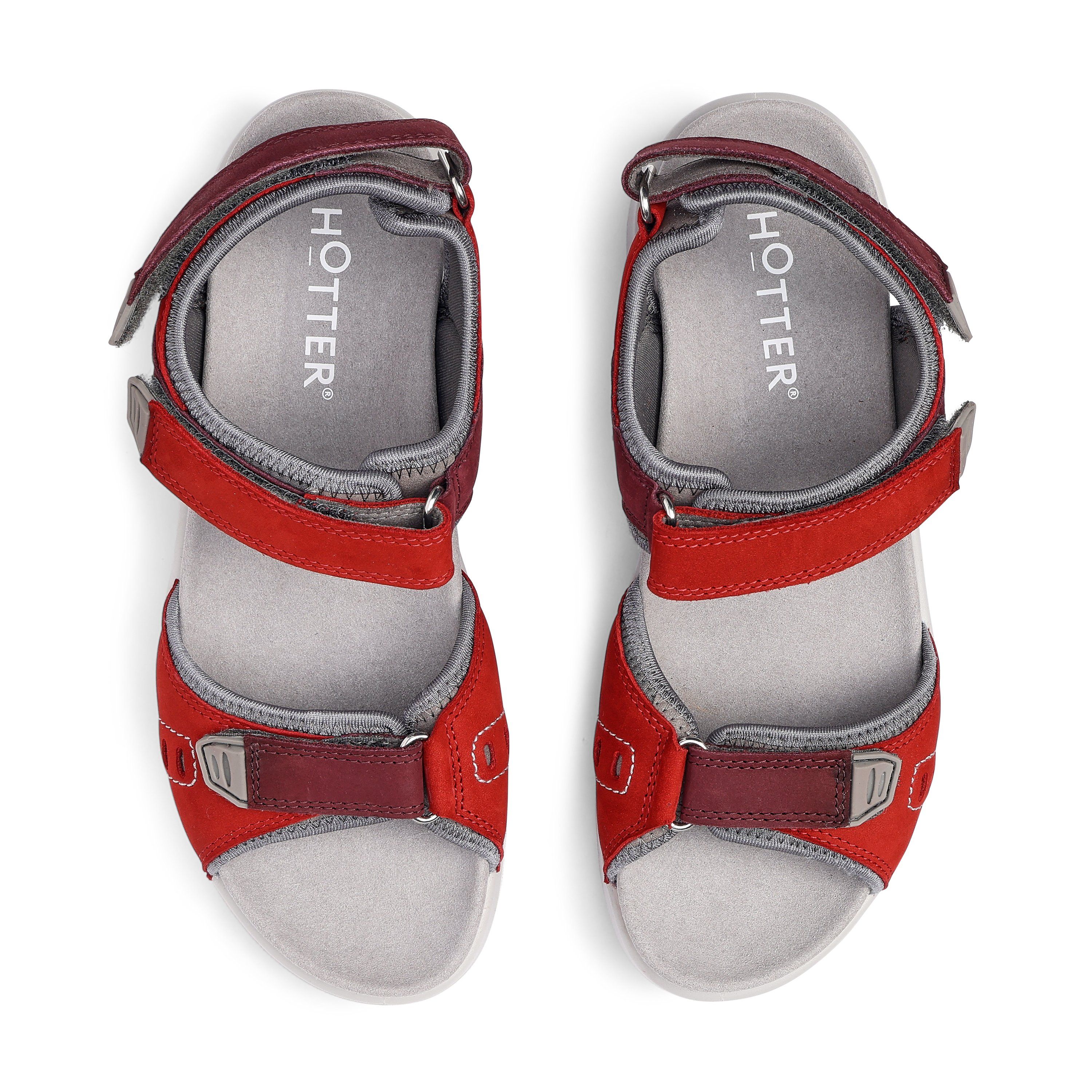 Hotter Women's 'Walk II' Sandals in Red