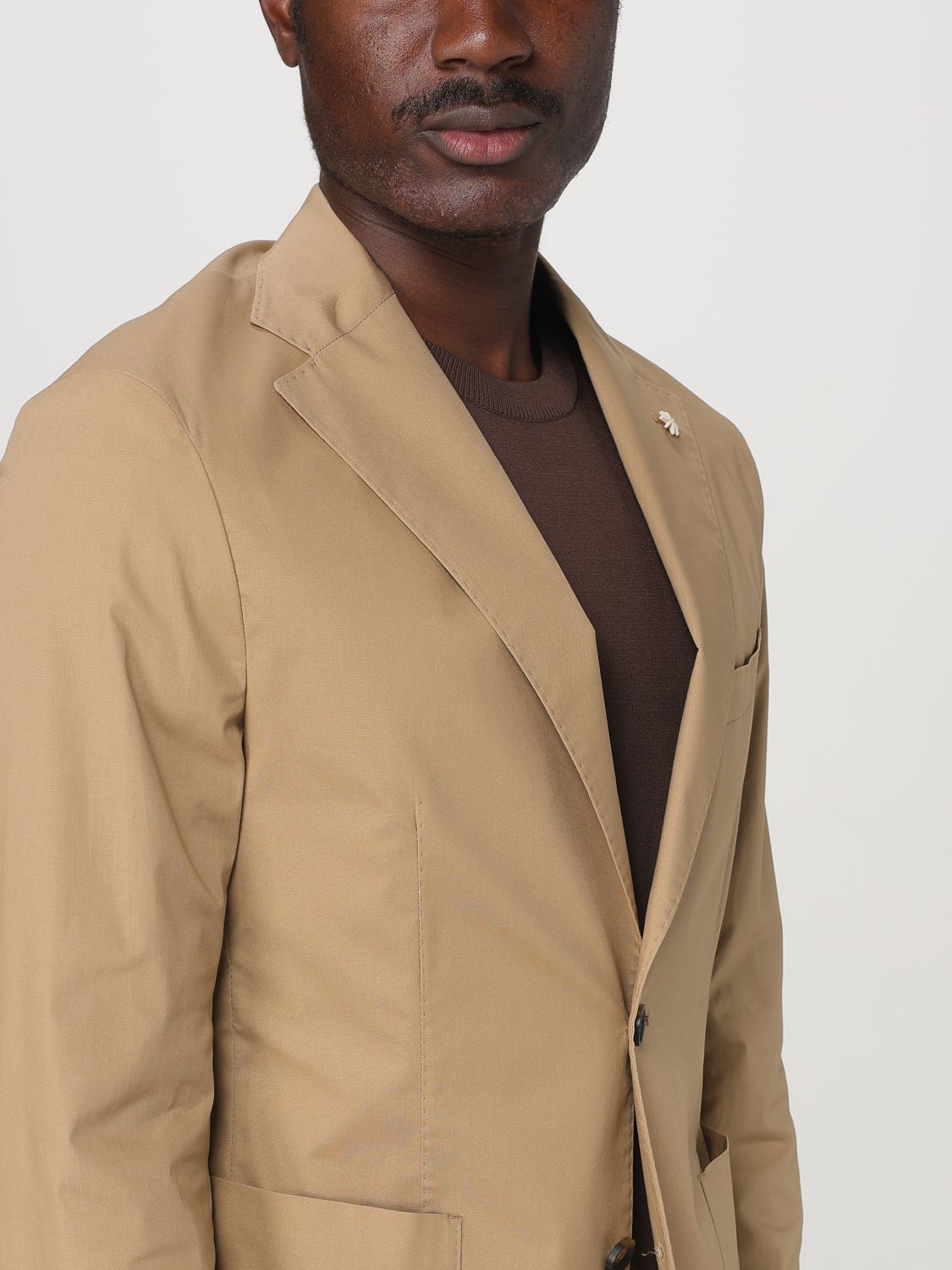Blazer Men color Beige