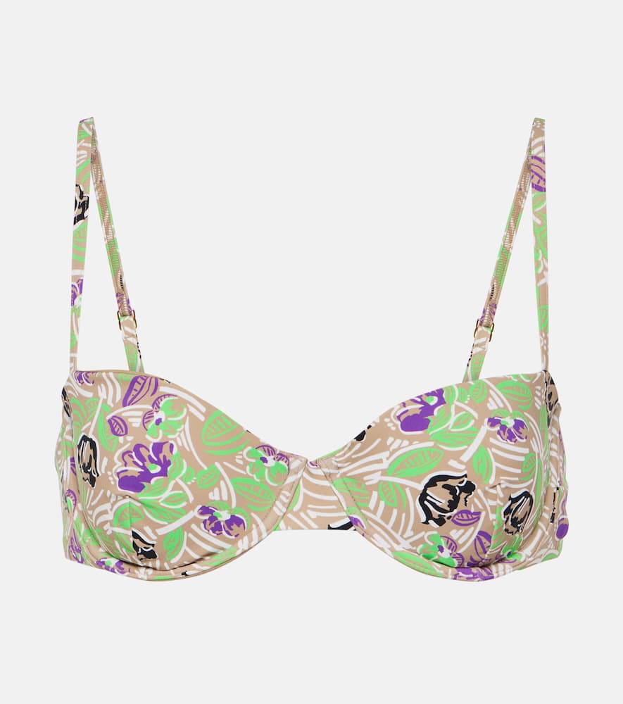 Floral bikini top