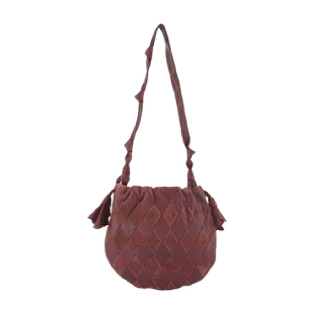Cloud 91 Lambskin Leather Hobo Bag — Brown