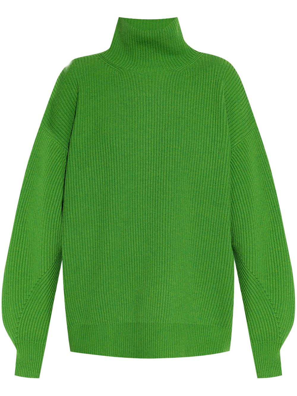 Wool-cashmere high-neck jumper - Green
