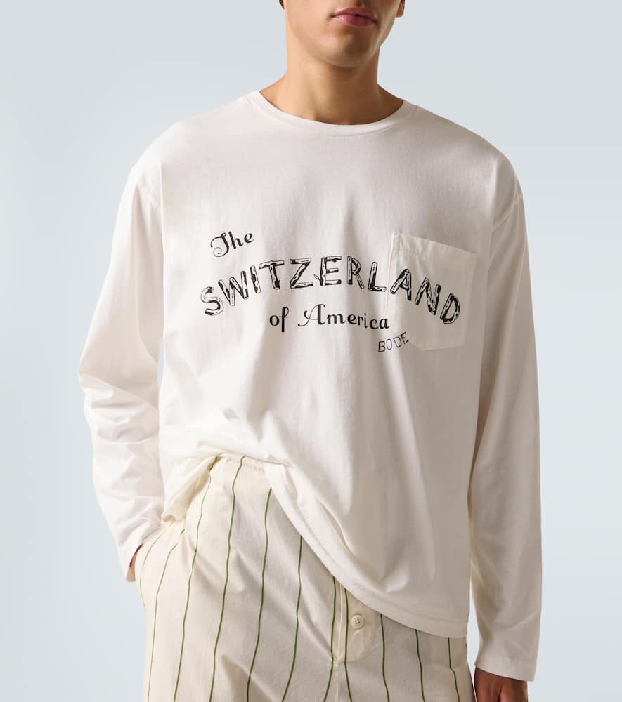 Campground printed cotton jersey T-shirt