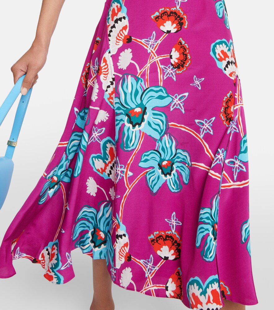 Nella floral midi dress