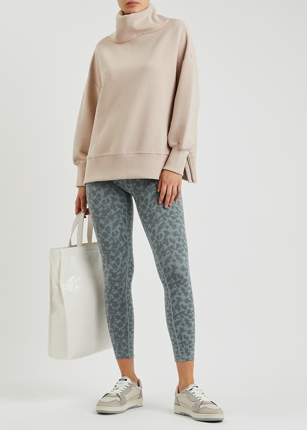 Milton roll-neck ribbed jersey sweatshirt