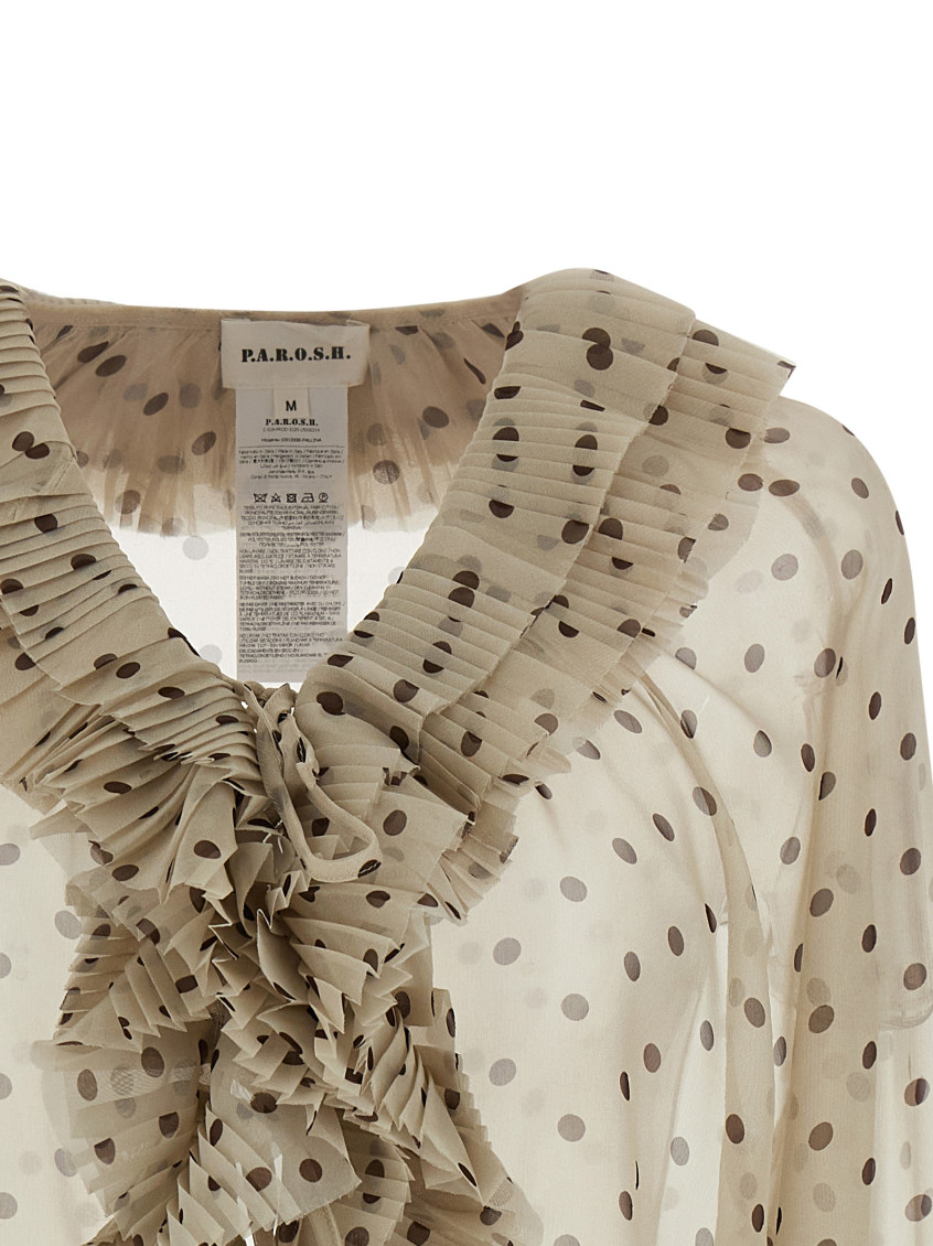 P. A.R. O.S. H. Pallina Shirt And Blouse Beige