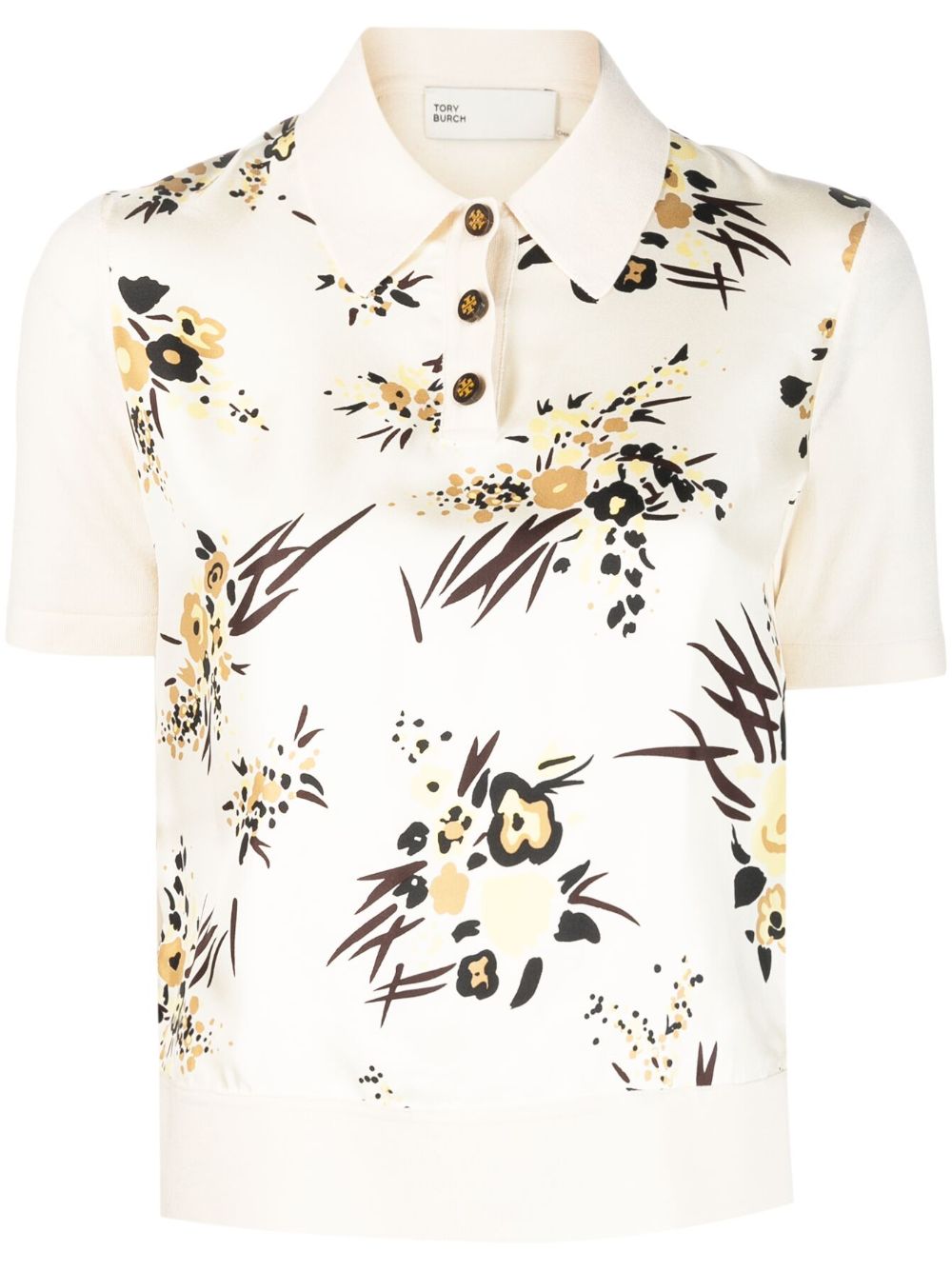Silk-Front Polo Shirt - Neutrals