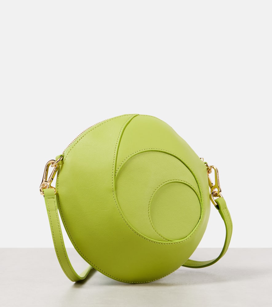 Snake leather shoulder bag