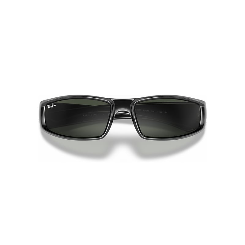 Ray-Ban Rb4335 Sunglasses Black Frame Green Lense