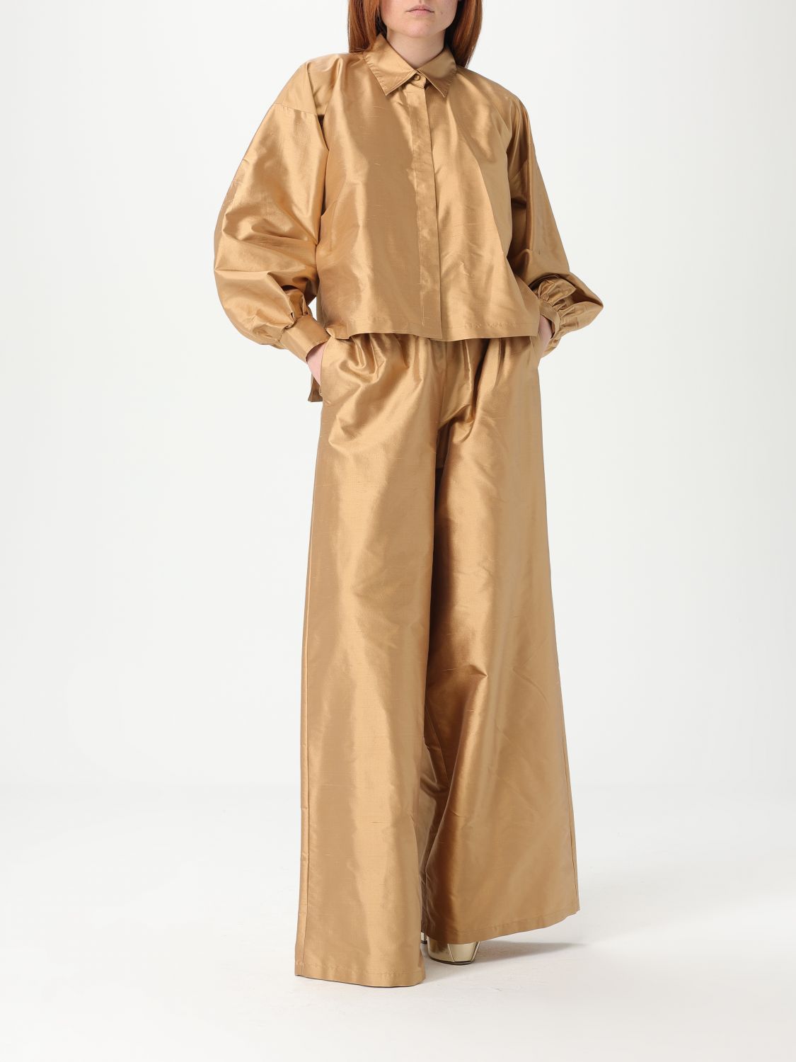 Pants MAX MARA Woman color Brown