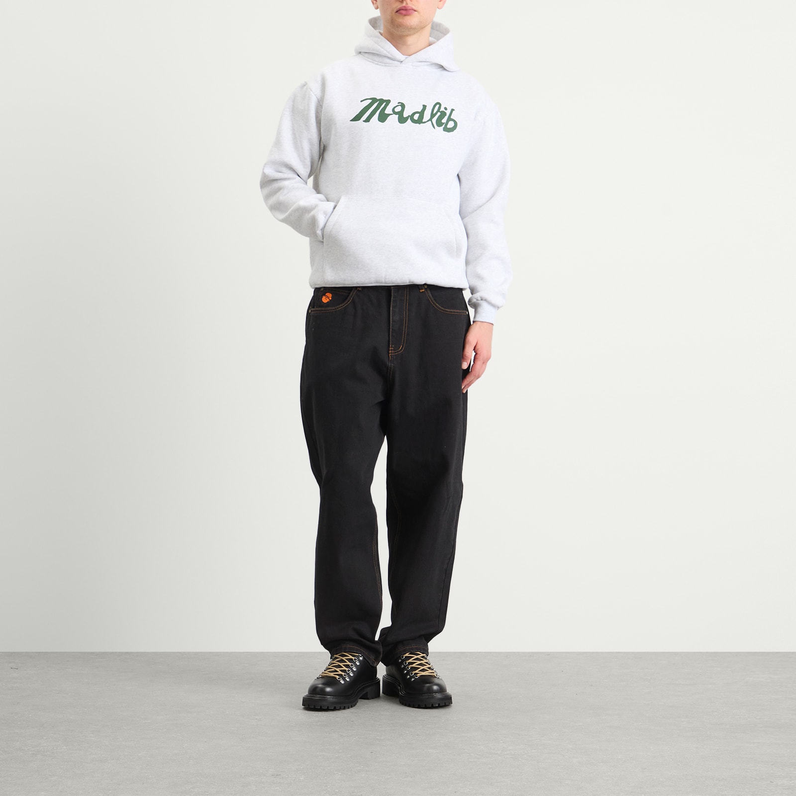 Men's Madlib Pullover Hood in Ash
