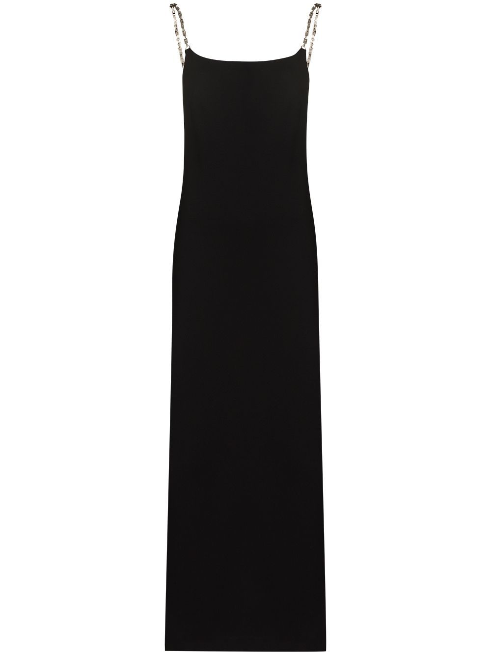 Chain-link straps dress - Black