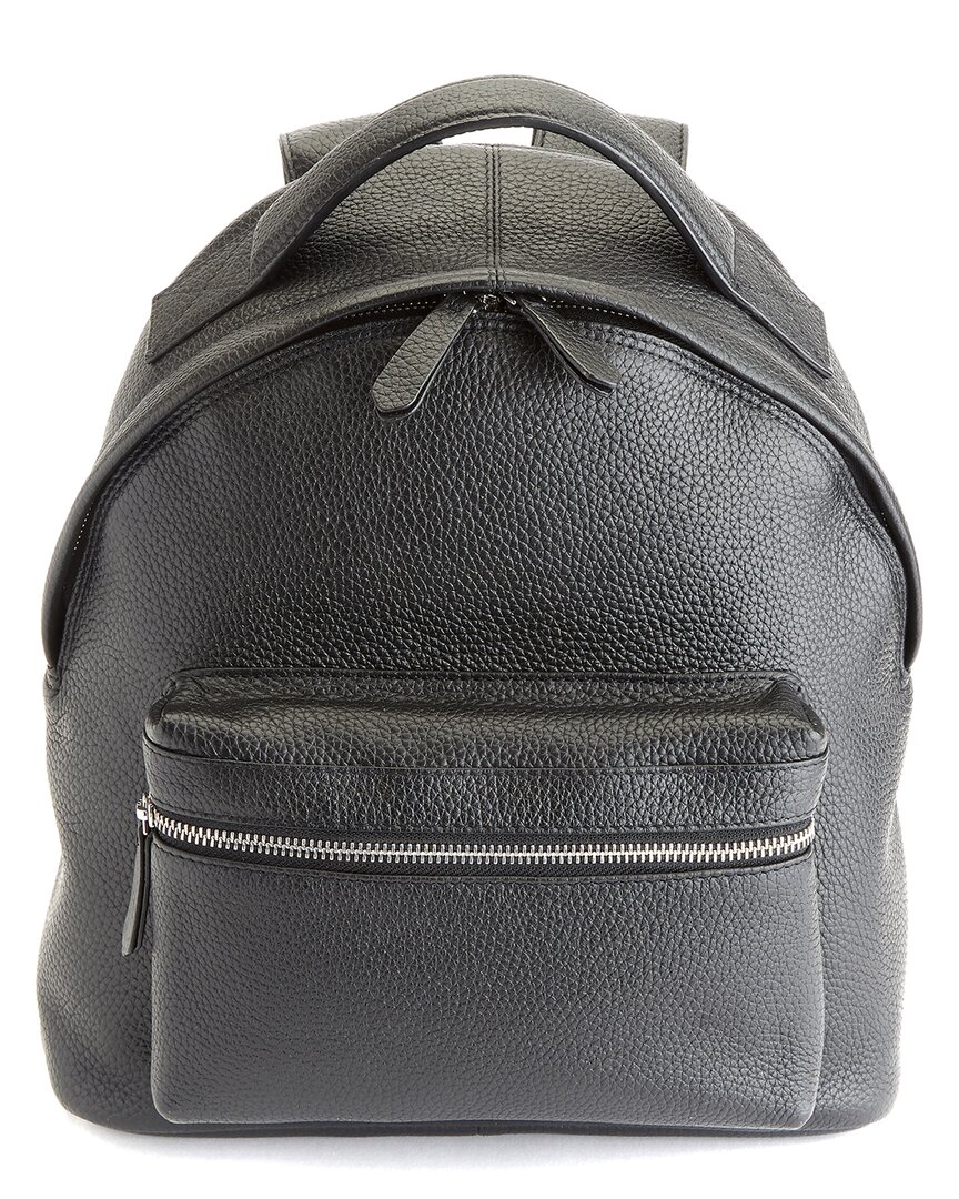 Compact Leather Travel Backpack