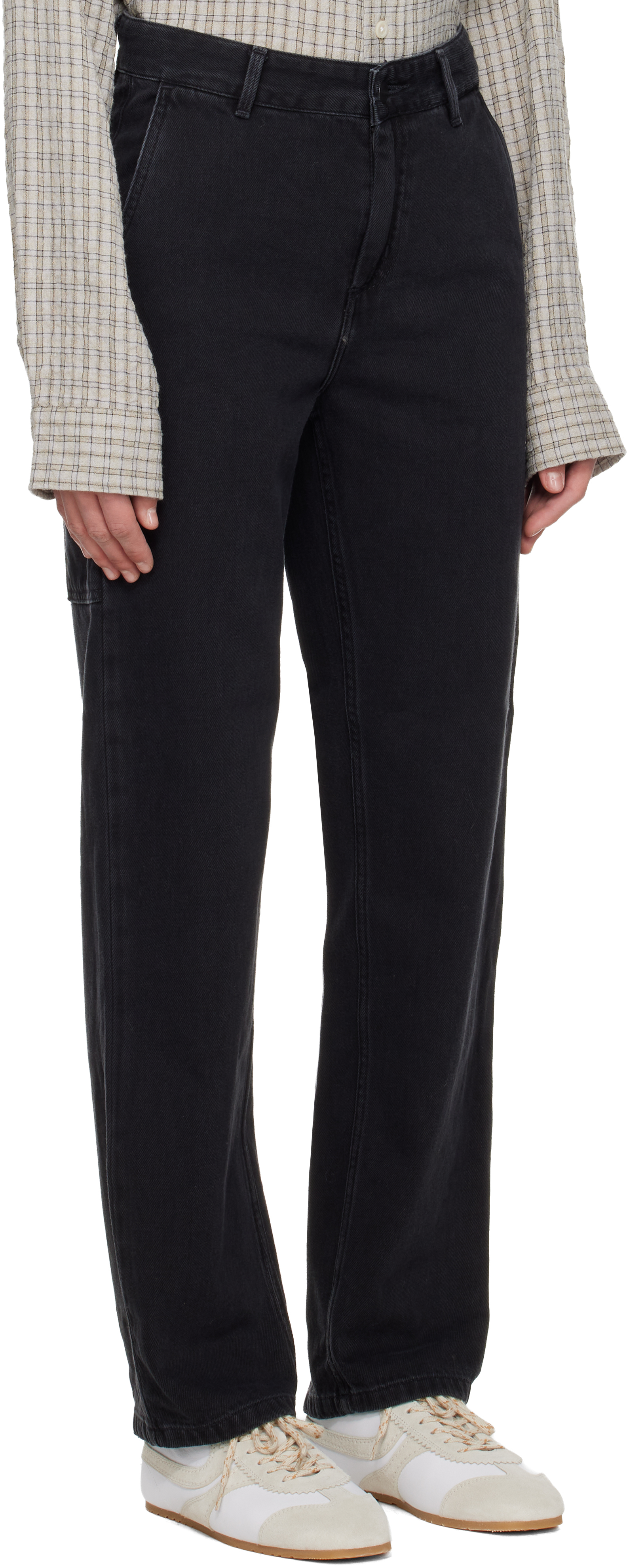 Black Pierce Straight Jeans