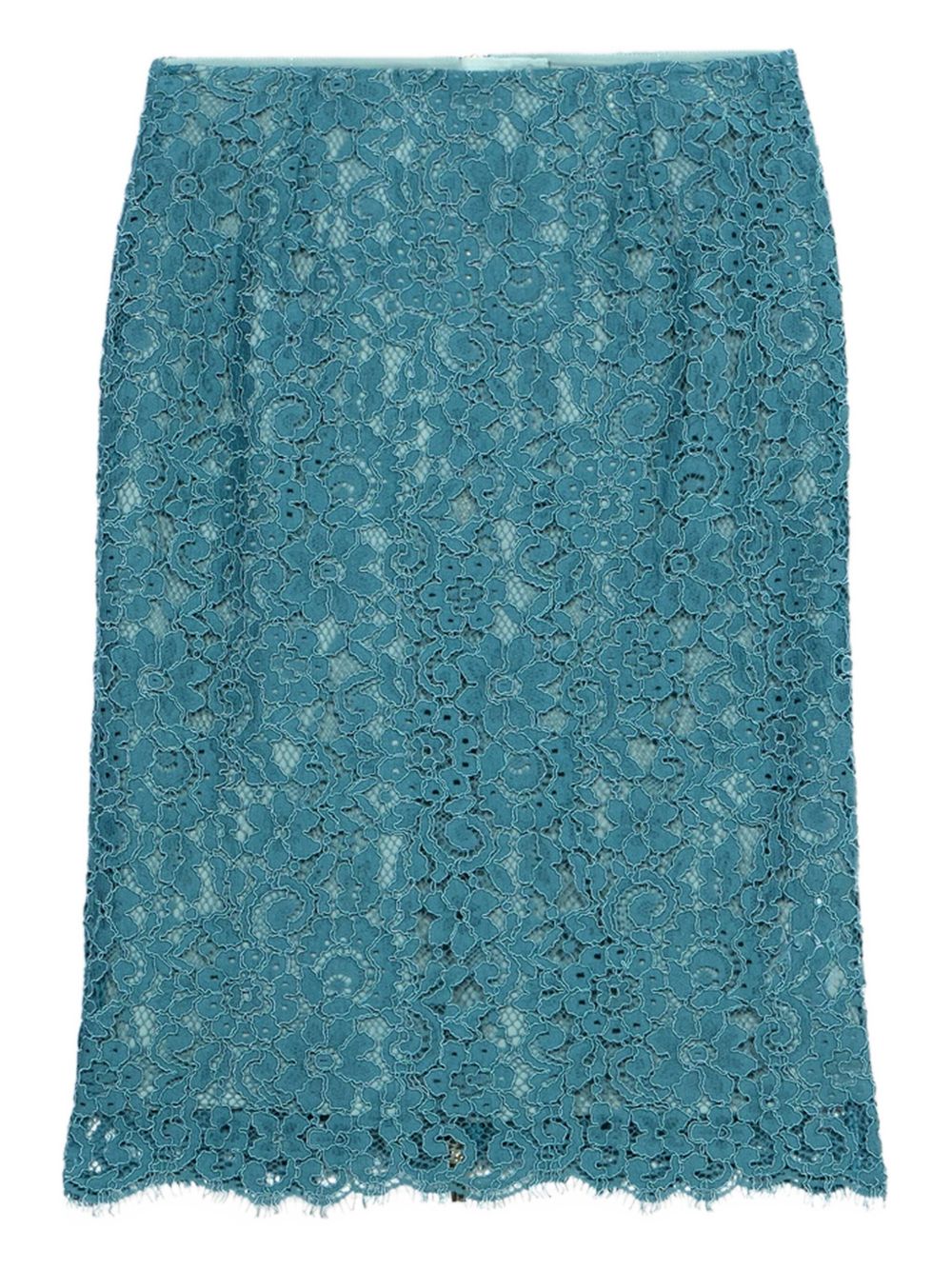 Lace pencil skirt - Blue