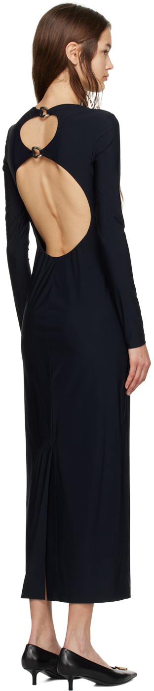 Black cut-out maxi dress