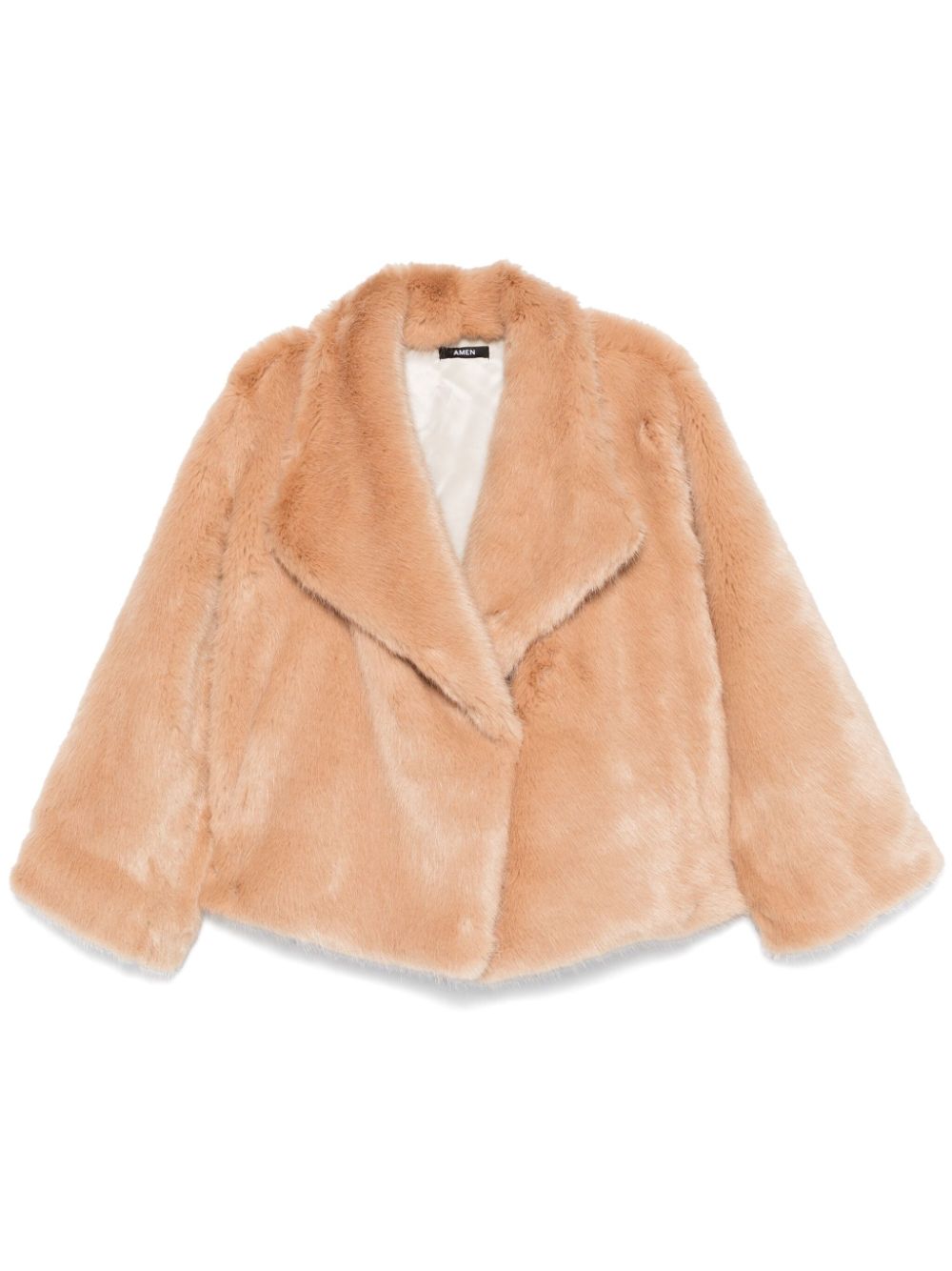 Faux-fur jacket - Neutrals