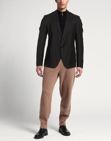 Man Blazer Black Size 36 Wool