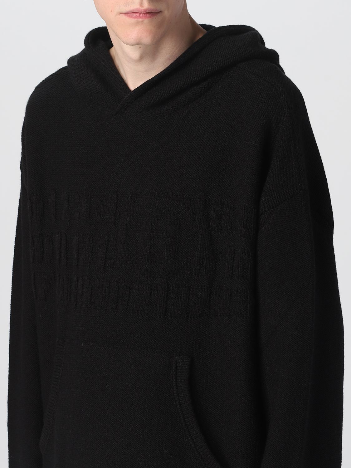 Sweatshirt Men color Black