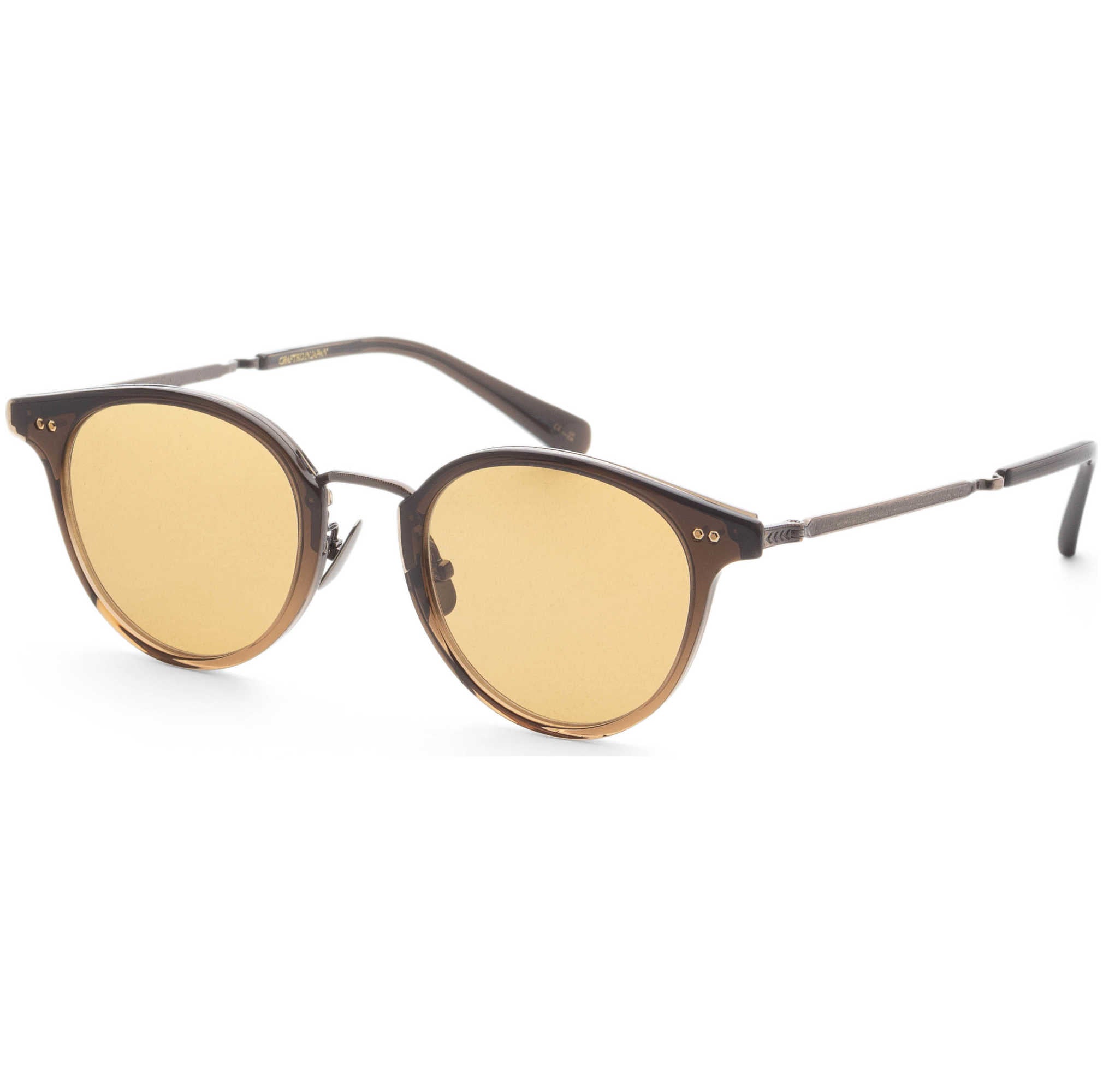Unisex 46 mm Brown Sunglasses