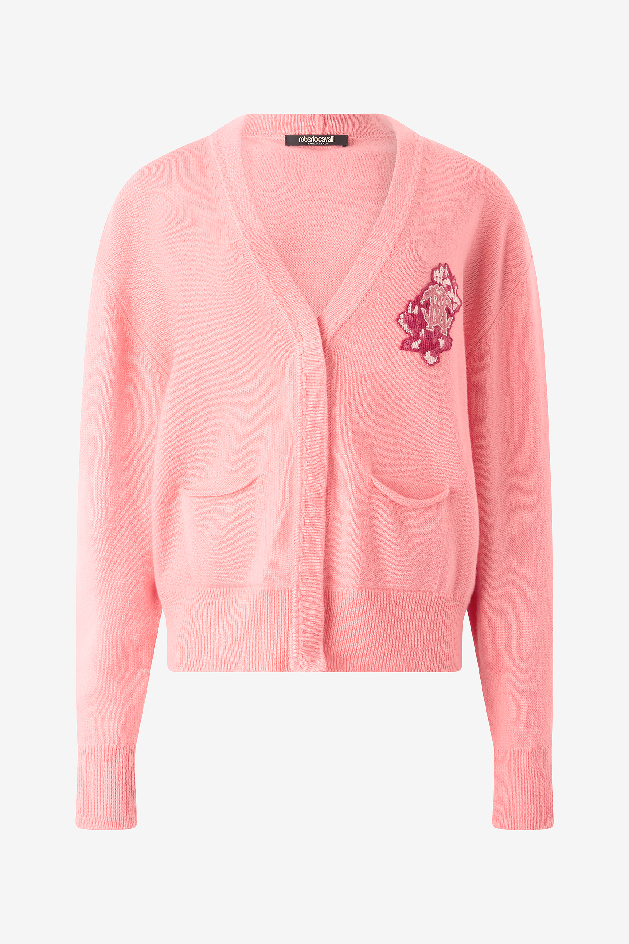 Cardigan With Mirror Snake Monogram