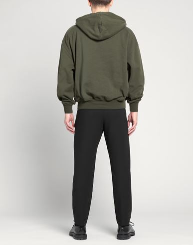 Man Sweatshirt Military green Size M Cotton