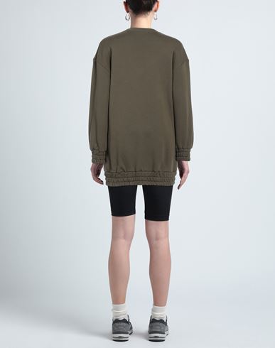 4giveness Woman Sweatshirt Military green Size S Cotton