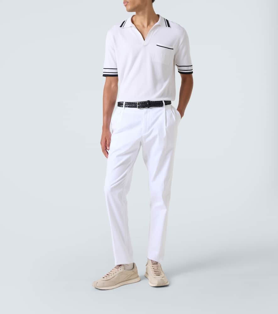 Cotton straight pants