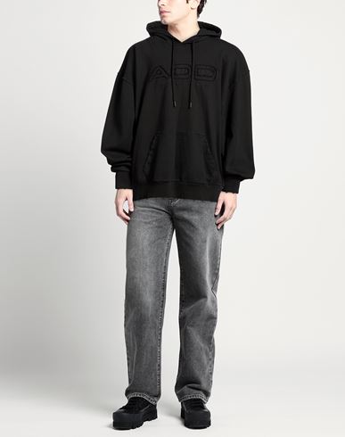 Man Sweatshirt Black Size L Cotton