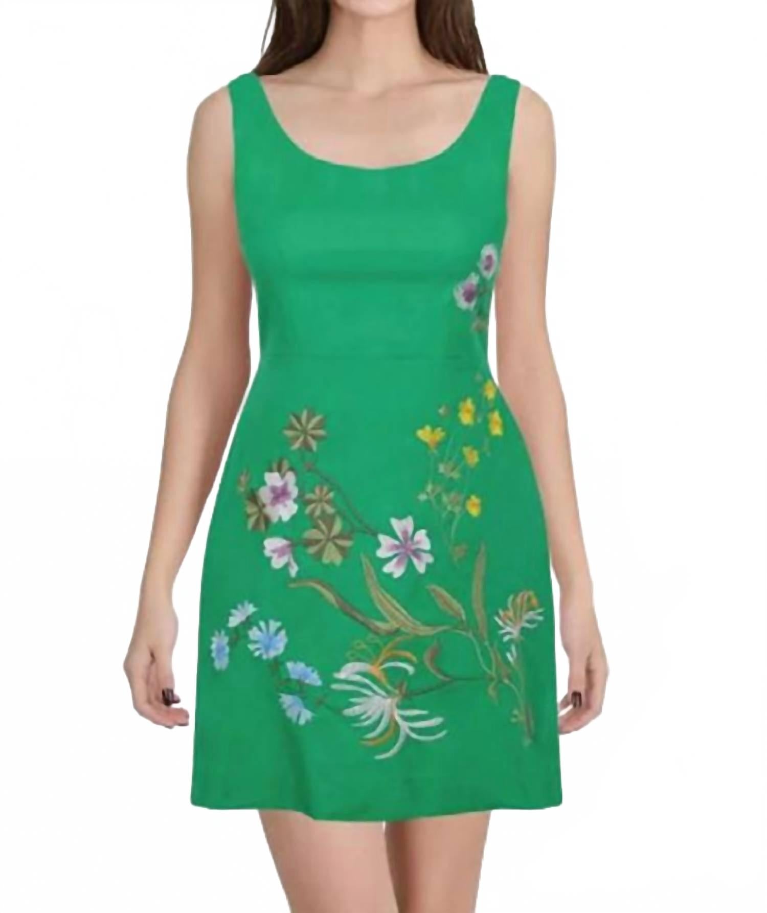 Kelsie Mini Dress In Kelly Green