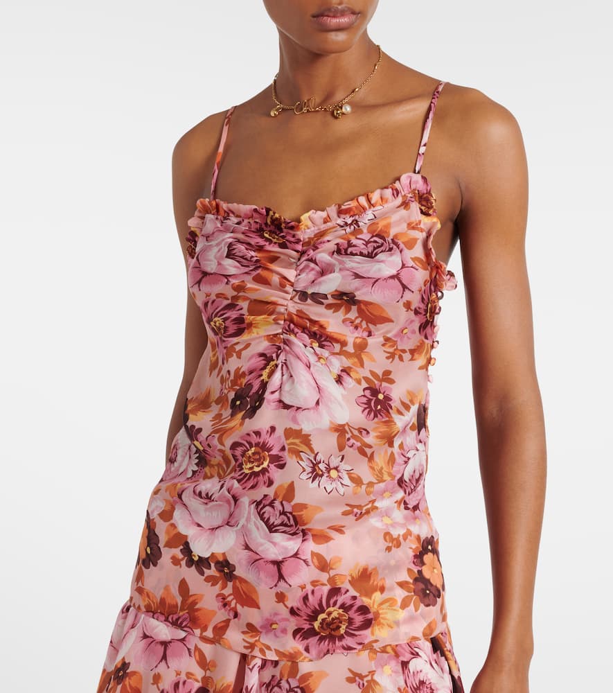 Chloé Floral silk top