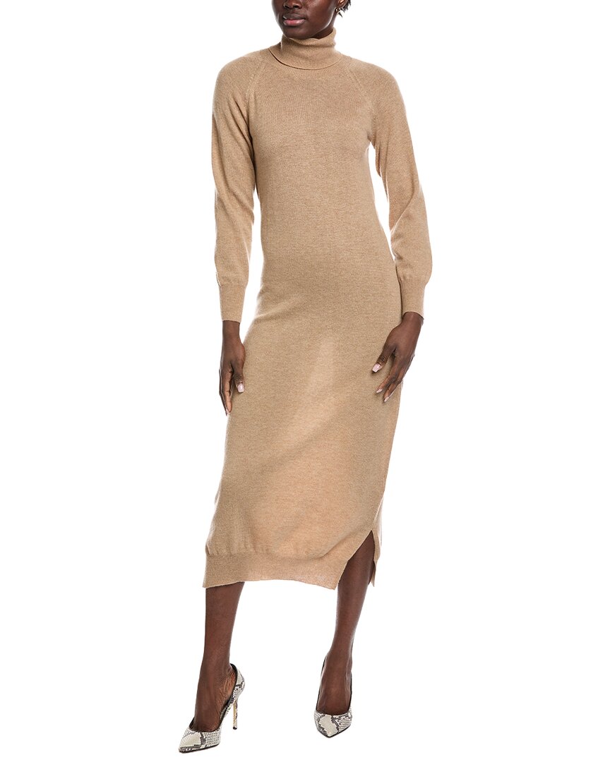 Turtleneck Wool & Cashmere-Blend Sweaterdress