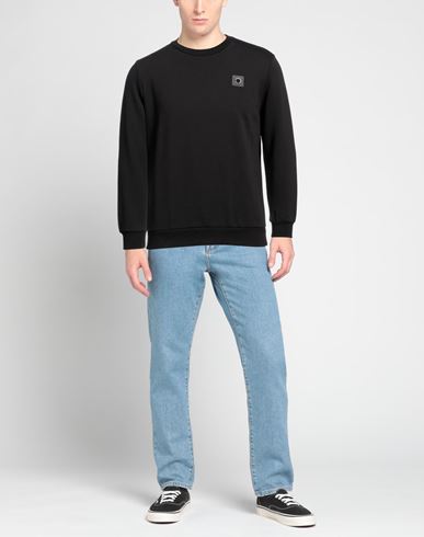 Man Sweatshirt Black Size XXL Cotton