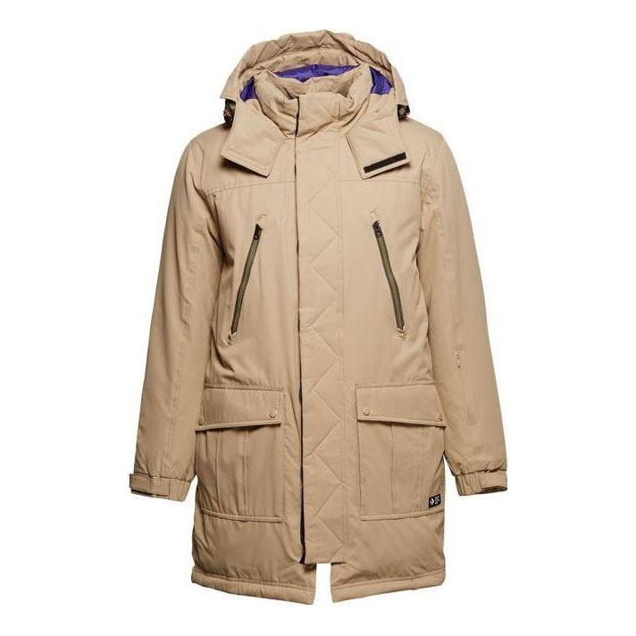 Mid-length Down Jacket 'Khaki'