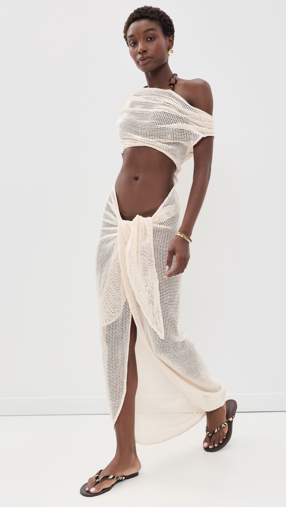 Bala Crochet Cover Up Dress Ivory
