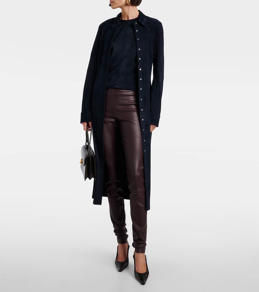 Miuccia suede top
