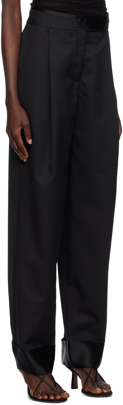 Black peg slacks
