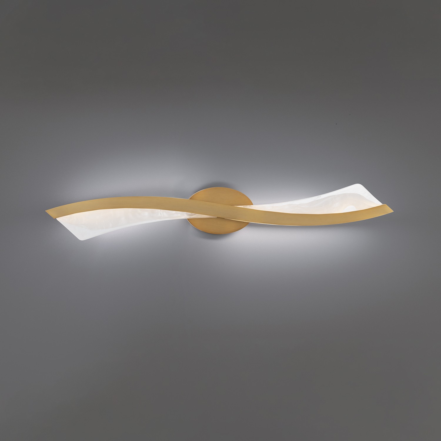 Aged Brass LED Bathroom Bathroom Vanity Light Bathroom Vanity Light from the Ascot Collection
