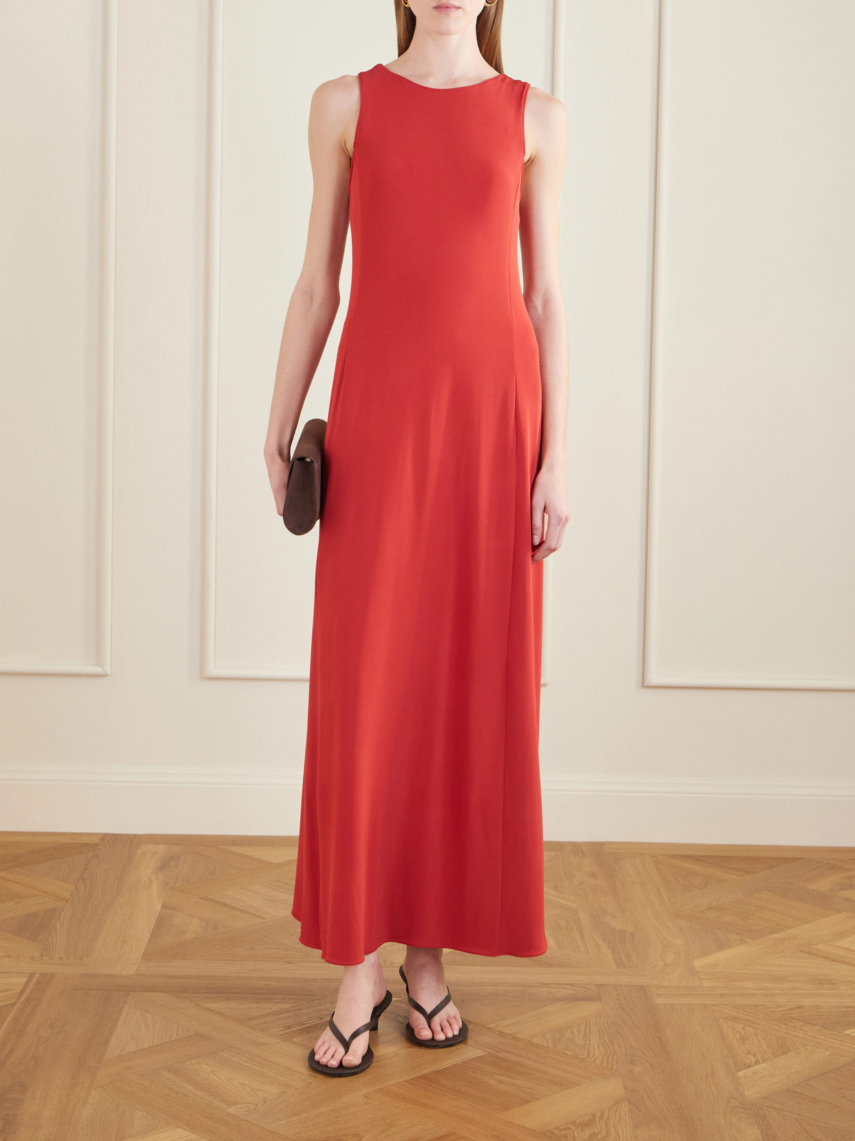 Jersey Maxi Dress - Red