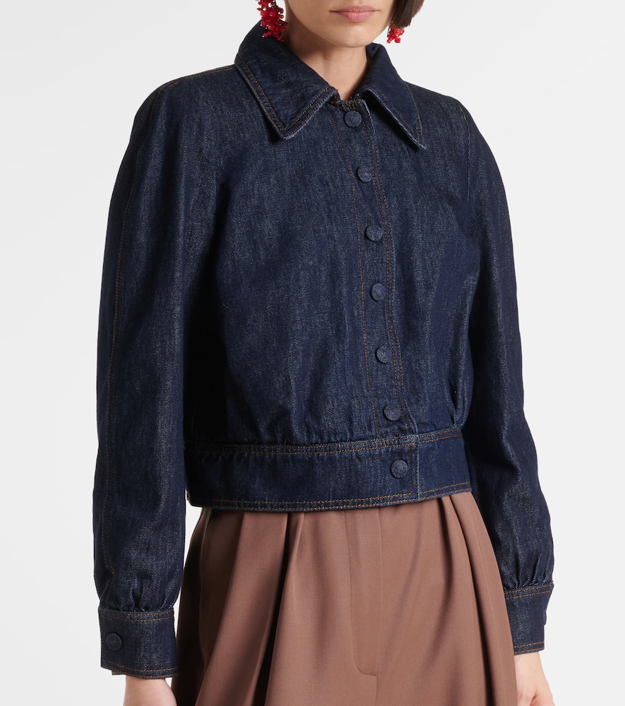 Cropped denim jacket