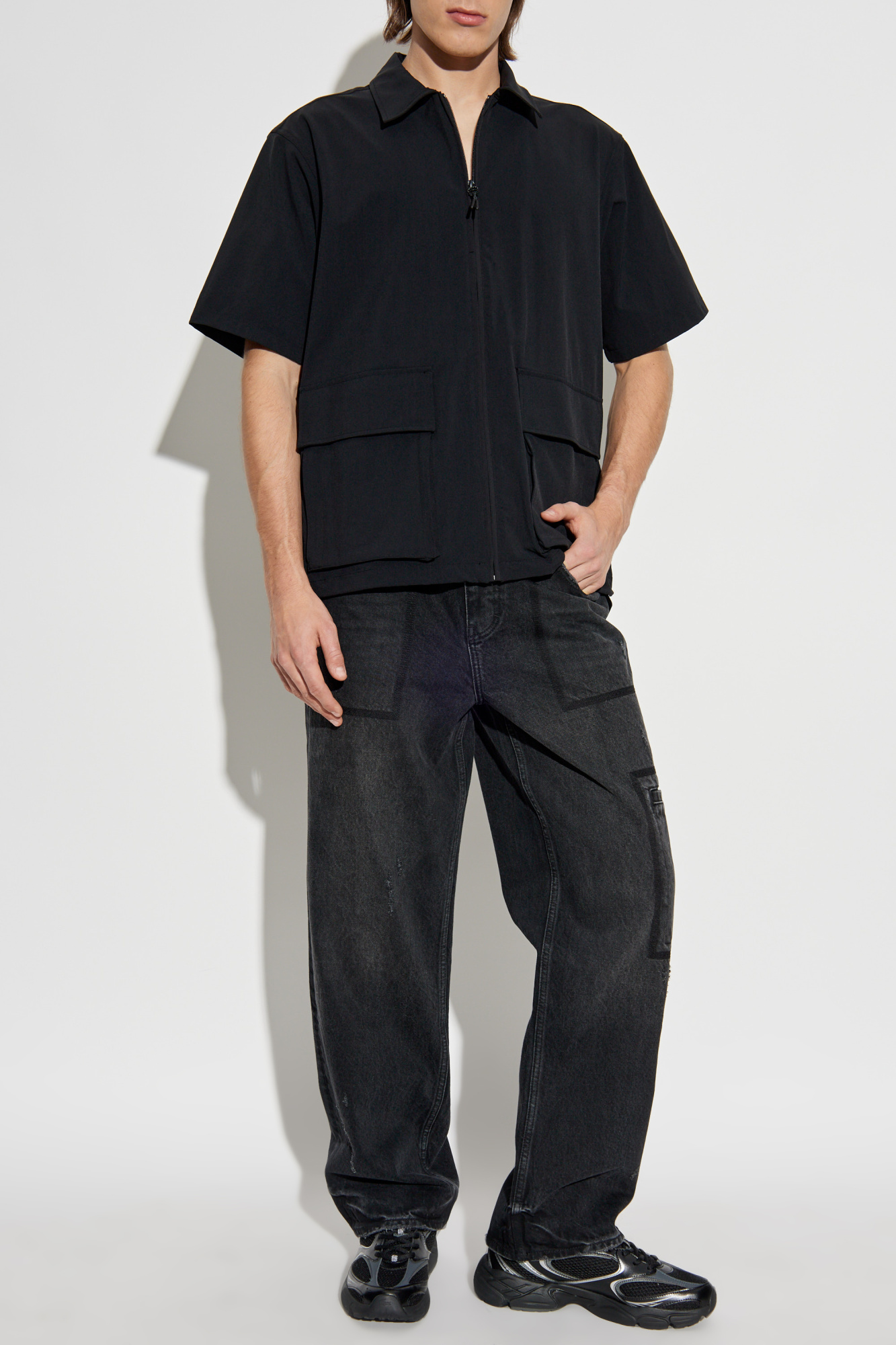 Rag & Bone  Shirt With Pockets, Men's, Black