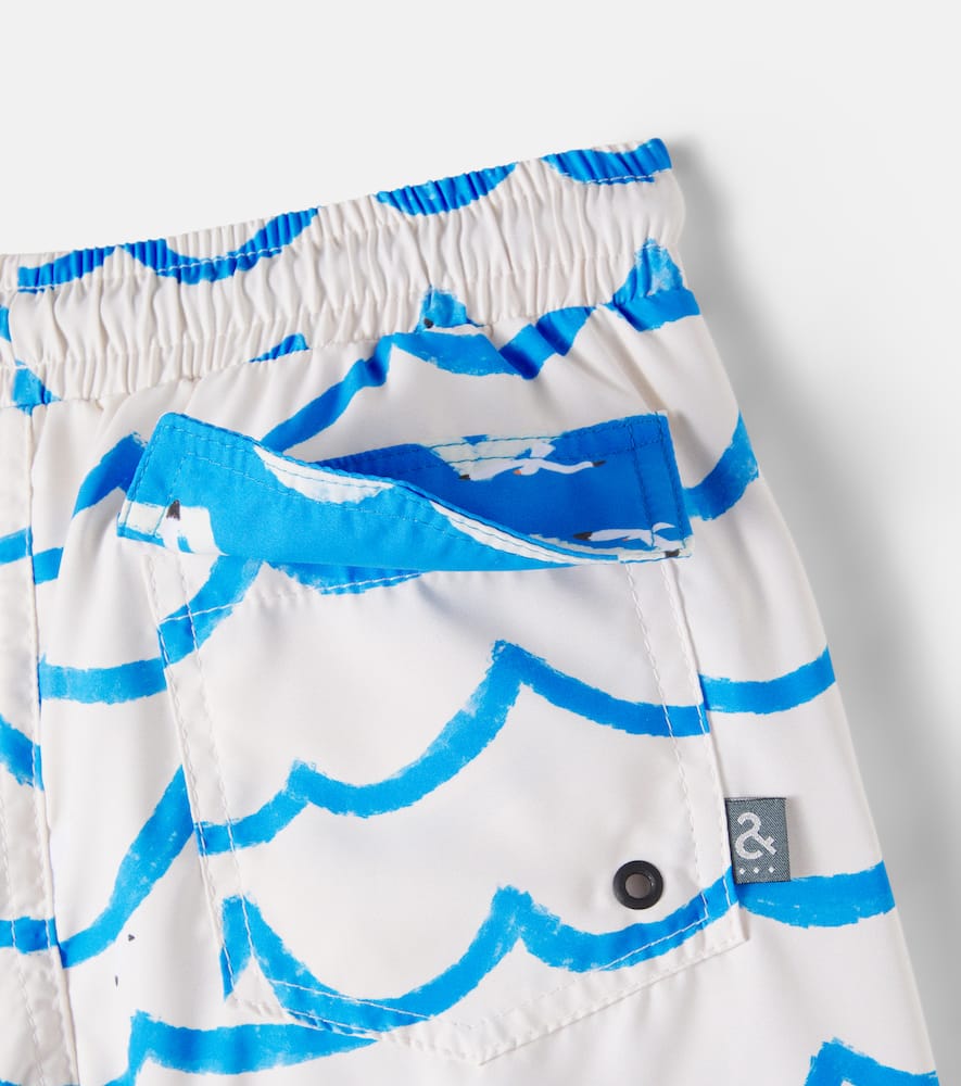 Printed swim trunks
