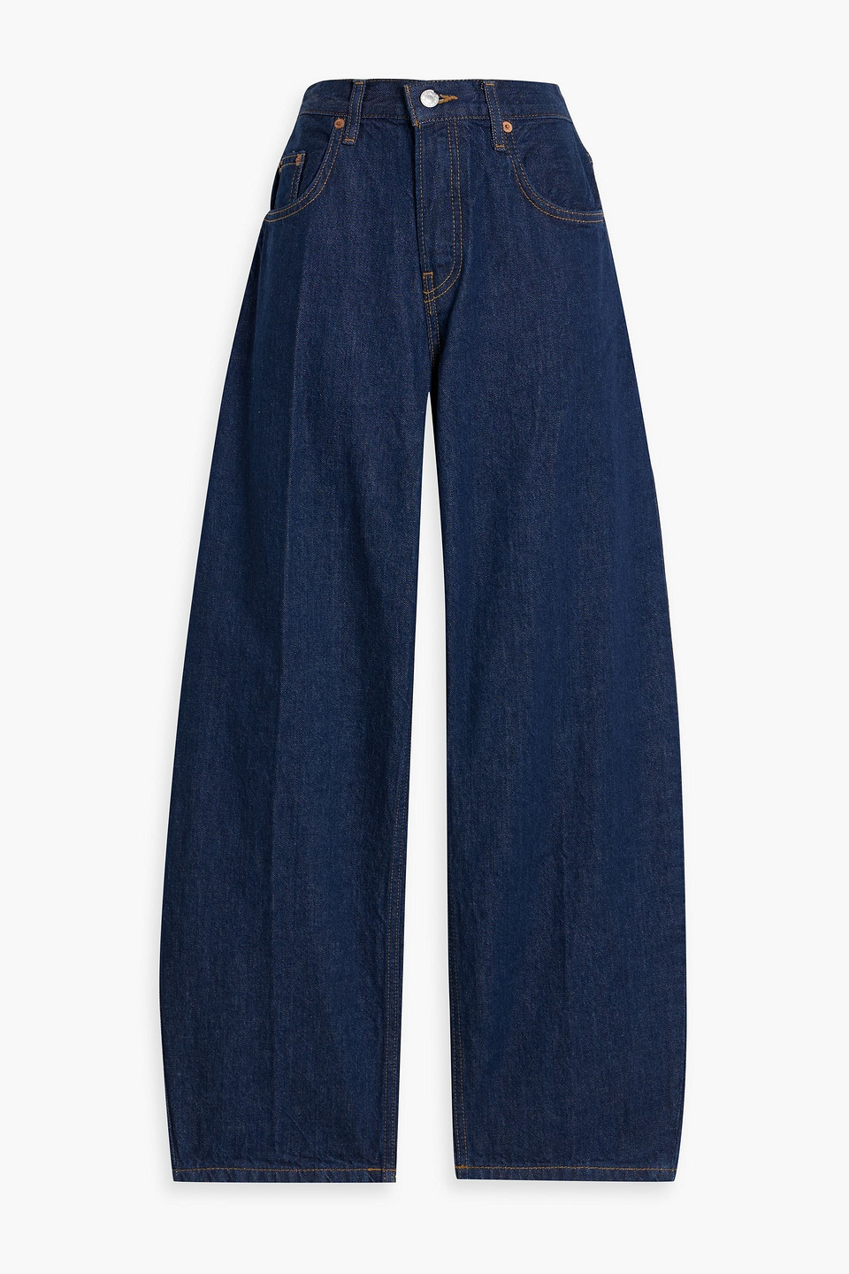 High-rise barrel-leg jeans - Blue - 30