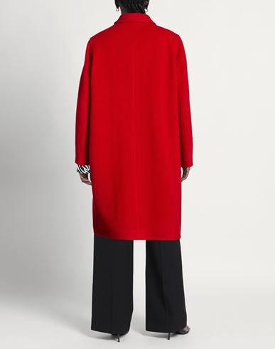Woman Coat Red Size 6 Virgin Wool, Mohair wool