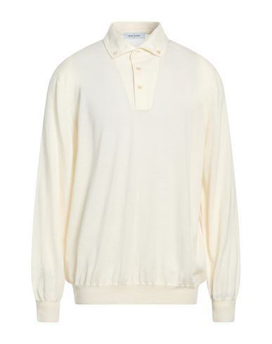 Man Sweater Cream Size 46 Virgin Wool
