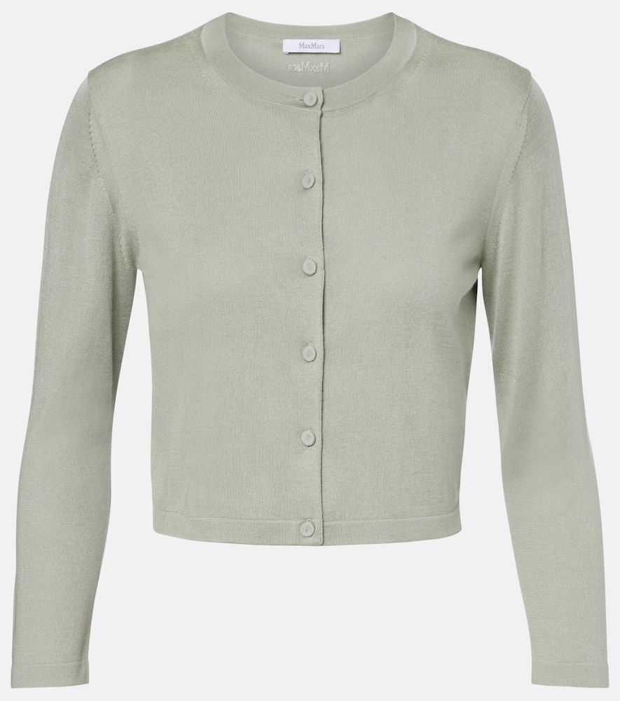 Faretra silk and cashmere cardigan