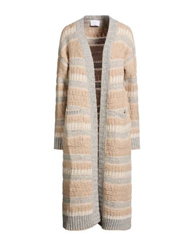 Collezione N_01 Woman Cardigan Beige Size M Alpaca wool, Wool, Polyamide