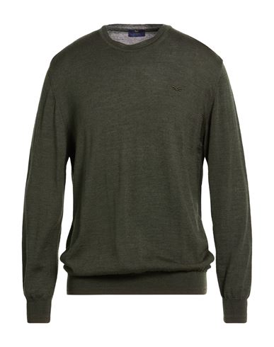 Man Sweater Military green Size 3XL Acrylic, Wool