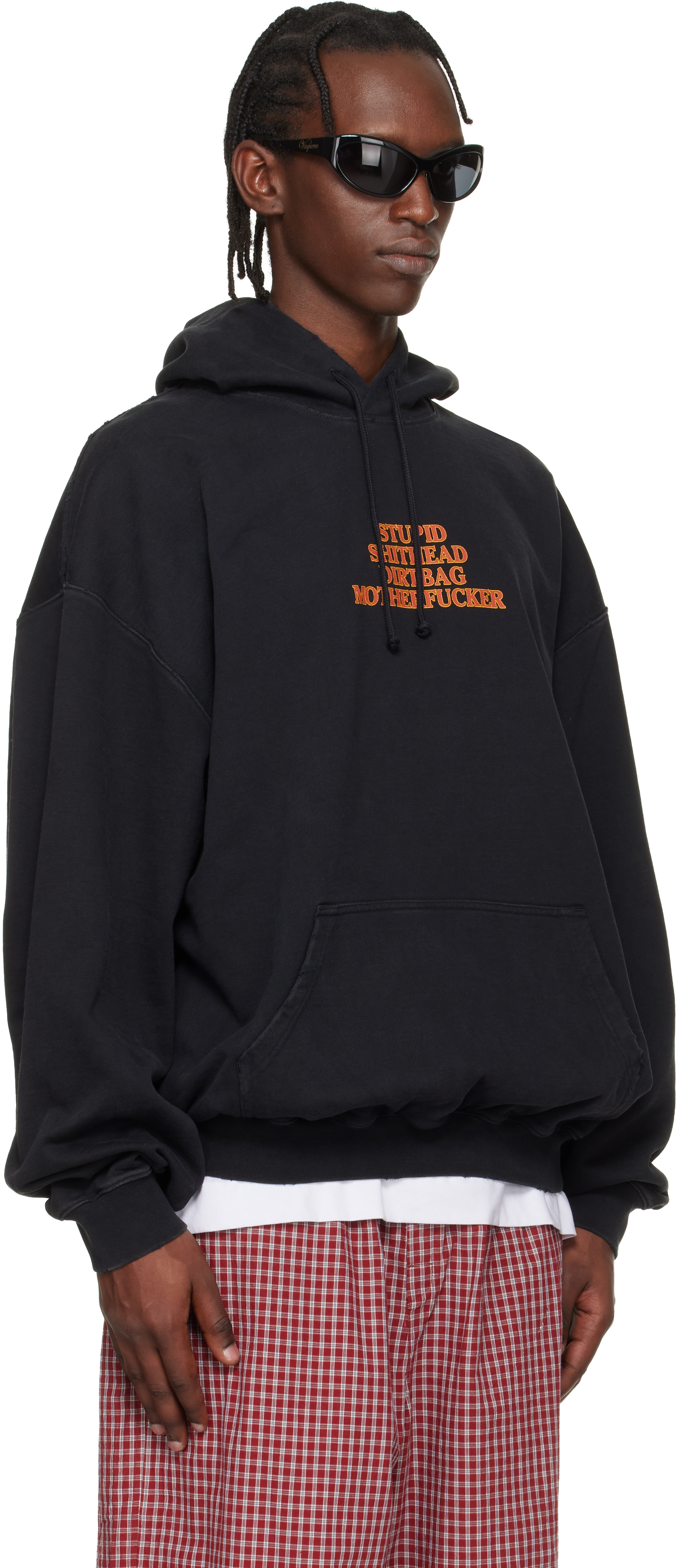 Black 'MF' Hoodie