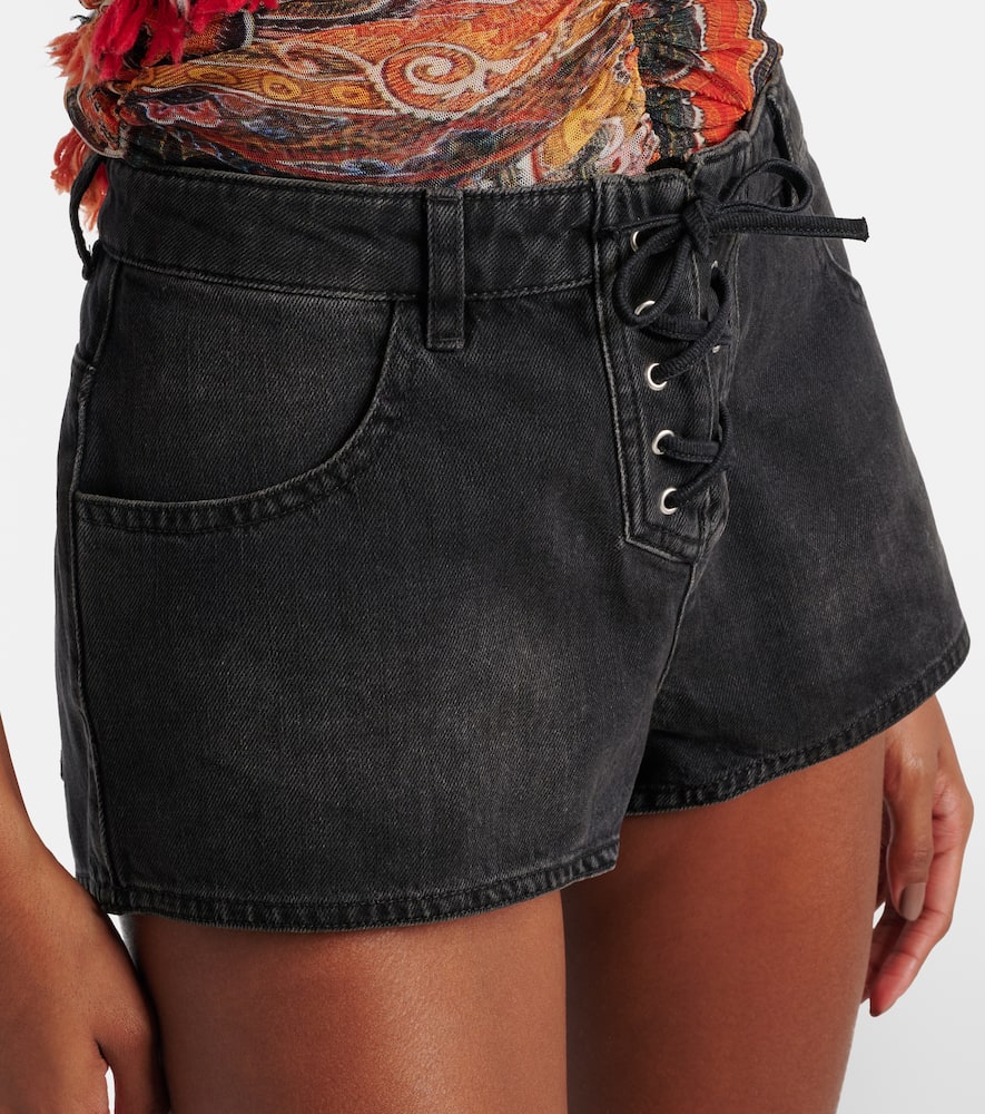 Isabel Marant Delma faded denim shorts