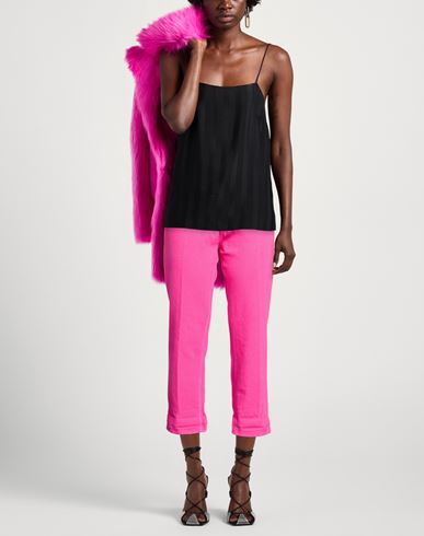 Woman Jeans Fuchsia Size 25 Cotton, Elastane